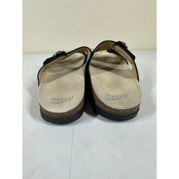 Dansko Womens DAYNA Black Suede Strappy Sandals Sz 40  /US 9.5 10 - Picture 3 of 6